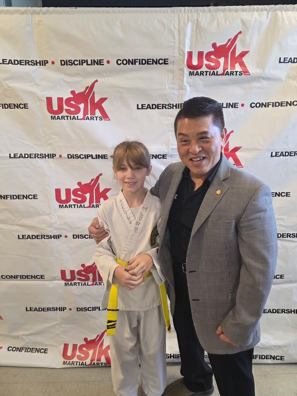 Grandmaster Moon with young student